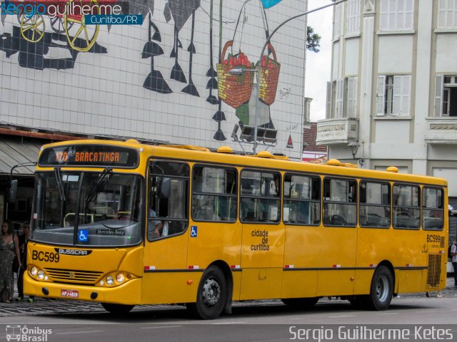 Transporte Coletivo Glória BC599 na cidade de Curitiba, Paraná, Brasil, por Sergio Guilherme Ketes. ID da foto: 5772425.