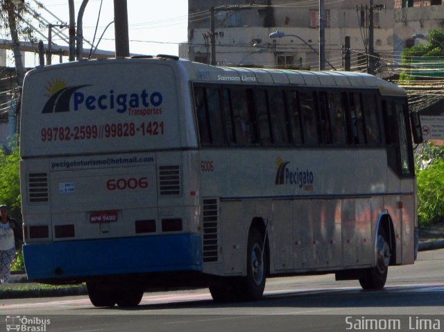 Pecigato Turismo 6006 na cidade de Vitória, Espírito Santo, Brasil, por Saimom  Lima. ID da foto: 5771475.