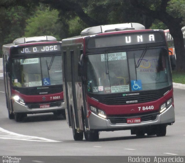 Transwolff Transportes e Turismo 7 8440 na cidade de São Paulo, São Paulo, Brasil, por Rodrigo  Aparecido. ID da foto: 5772240.