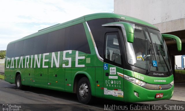 Auto Viação Catarinense 3310 na cidade de Campinas, São Paulo, Brasil, por Matheus Gabriel dos Santos. ID da foto: 5772977.