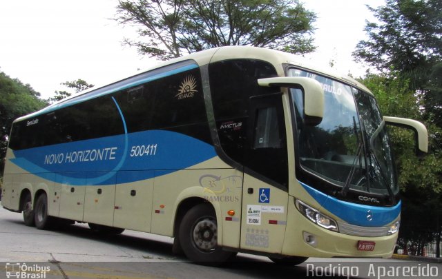 Viação Novo Horizonte 500411 na cidade de São Paulo, São Paulo, Brasil, por Rodrigo  Aparecido. Número da foto: #5772155.