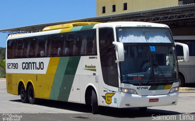 Empresa Gontijo de Transportes 12790 na cidade de Guarapari, Espírito Santo, Brasil, por Saimom  Lima. ID da foto: 5773932.