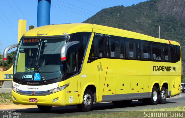 Viação Itapemirim 60811 na cidade de Guarapari, Espírito Santo, Brasil, por Saimom  Lima. ID da foto: 5773941.