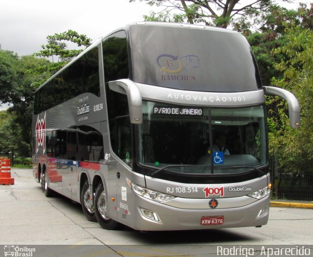 Auto Viação 1001 RJ 108.514 na cidade de São Paulo, São Paulo, Brasil, por Rodrigo  Aparecido. Número da foto: #5774623.