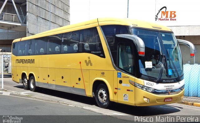 Viação Itapemirim 60567 na cidade de Campinas, São Paulo, Brasil, por Prisco Martin Pereira. Número da foto: #5774746.