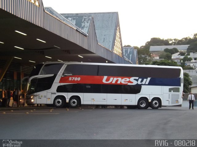 Unesul de Transportes 5700 na cidade de Pato Branco, Paraná, Brasil, por Rodrigo Augusto  Vignaga. ID da foto: 5774908.