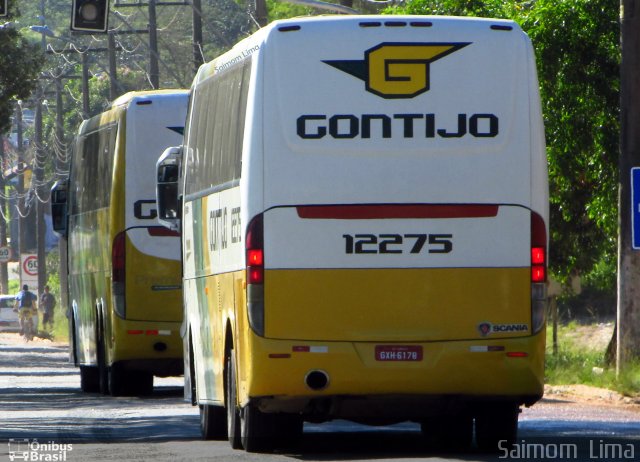 Empresa Gontijo de Transportes 12275 na cidade de Guarapari, Espírito Santo, Brasil, por Saimom  Lima. ID da foto: 5773919.