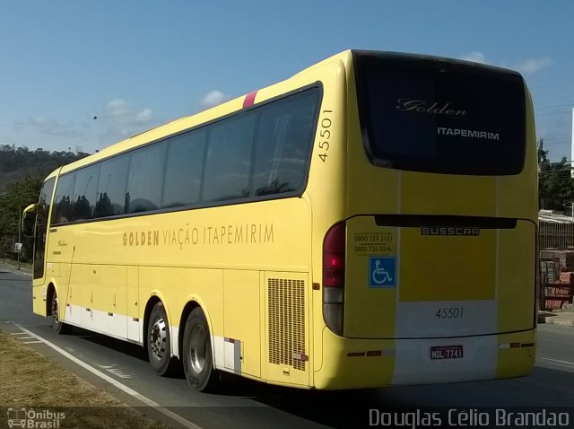 Viação Itapemirim 45501 na cidade de Belo Horizonte, Minas Gerais, Brasil, por Douglas Célio Brandao. Número da foto: #5774308.