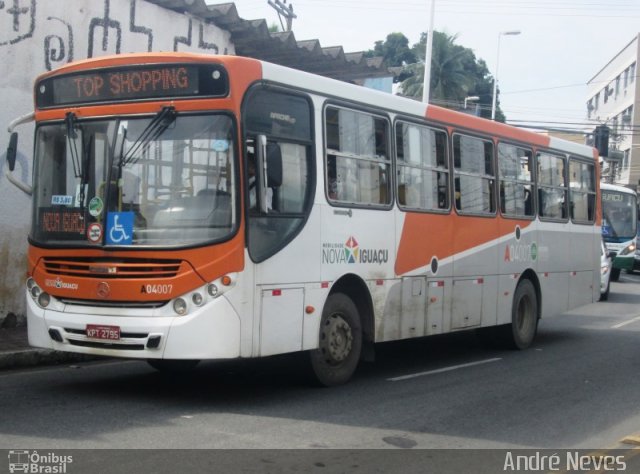 Auto Viação Vera Cruz - Belford Roxo A04007 na cidade de Nova Iguaçu, Rio de Janeiro, Brasil, por André Neves . ID da foto: 5774091.