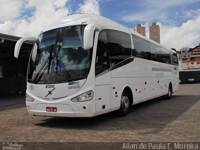 Santa Fé Transportes 101 na cidade de Belo Horizonte, Minas Gerais, Brasil, por Allan de Paula  da Cruz Moreira. ID da foto: 5711647.