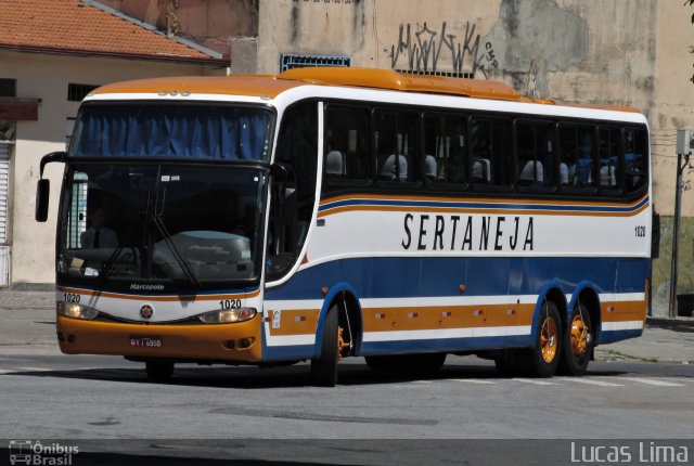 Viação Sertaneja 1020 na cidade de Belo Horizonte, Minas Gerais, Brasil, por Lucas Lima. ID da foto: 5711778.