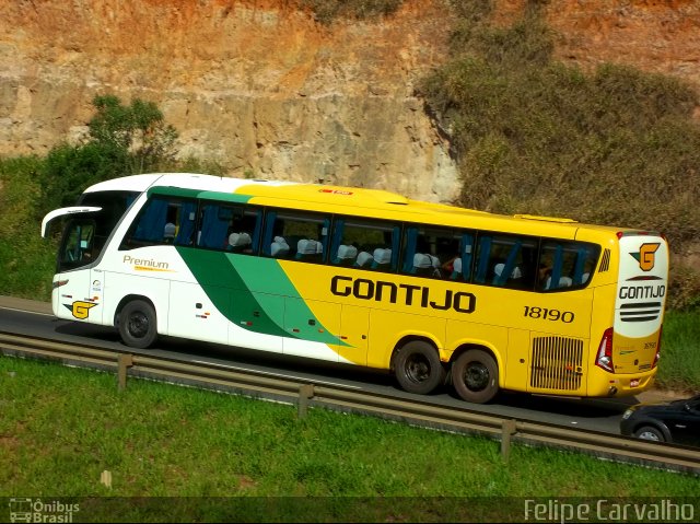 Empresa Gontijo de Transportes 18190 na cidade de Atibaia, São Paulo, Brasil, por Felipe Carvalho. Número da foto: #5710313.