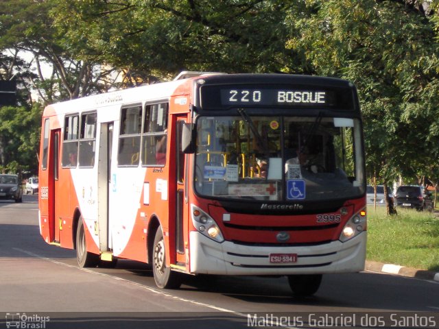 Itajaí Transportes Coletivos 2995 na cidade de Campinas, São Paulo, Brasil, por Matheus Gabriel dos Santos. Número da foto: #5712206.