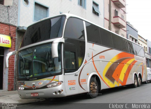 Transgiro Turismo 3306 na cidade de São Paulo, São Paulo, Brasil, por Cleber C.  Moreira. Número da foto: #5711685.