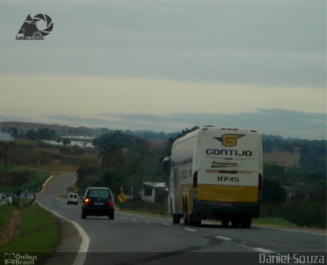 Empresa Gontijo de Transportes 11745 na cidade de Perdões, Minas Gerais, Brasil, por Daniel Souza. Número da foto: #5713775.