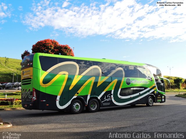 Melhorim Turismo 8010 na cidade de João Monlevade, Minas Gerais, Brasil, por Antonio Carlos Fernandes. ID da foto: 5713291.