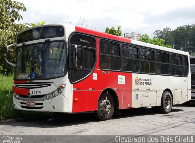Allibus Transportes 4 5414 na cidade de São Paulo, São Paulo, Brasil, por Cleverson dos Reis Giraldi. Número da foto: #5713305.