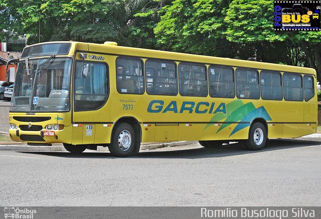 Viação Garcia 7577 na cidade de Rolândia, Paraná, Brasil, por Romílio Busólogo Silva . Número da foto: #5713033.