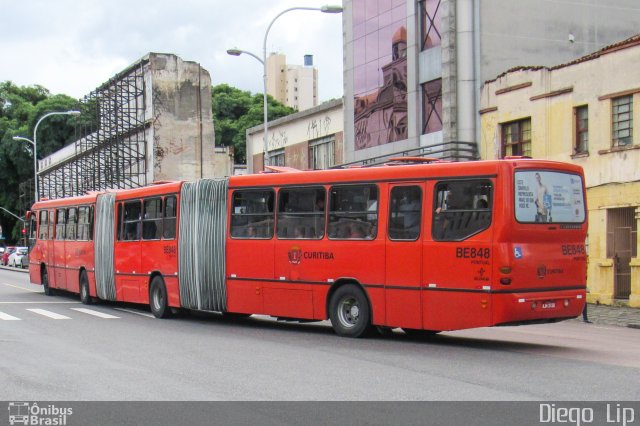 Transporte Coletivo Glória BE848 na cidade de Curitiba, Paraná, Brasil, por Diego Lip. Número da foto: #5716746.