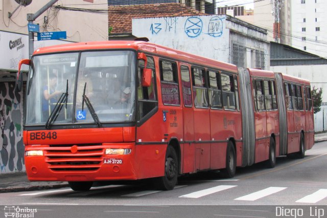 Transporte Coletivo Glória BE848 na cidade de Curitiba, Paraná, Brasil, por Diego Lip. Número da foto: #5716212.