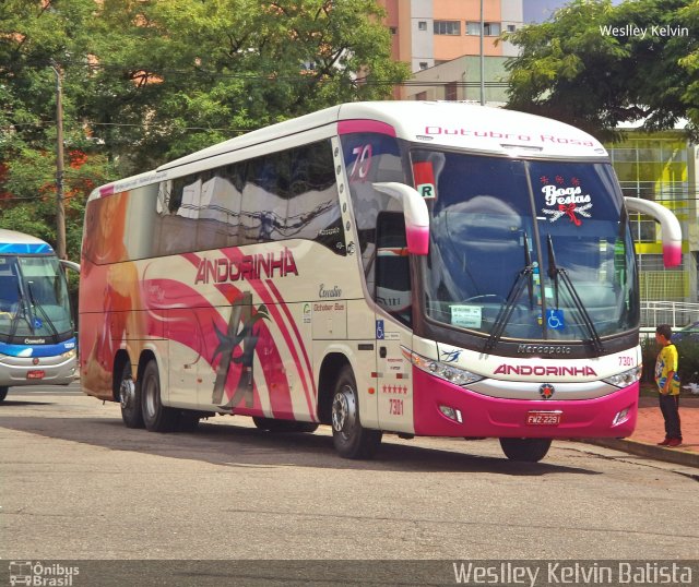 Empresa de Transportes Andorinha 7301 na cidade de Sorocaba, São Paulo, Brasil, por Weslley Kelvin Batista. Número da foto: #5714987.