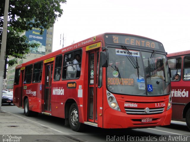 Auto Lotação Ingá 1.1.154 na cidade de Niterói, Rio de Janeiro, Brasil, por Rafael Fernandes de Avellar. ID da foto: 5714240.