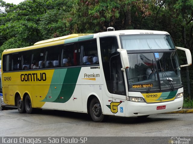 Empresa Gontijo de Transportes 12490 na cidade de São Paulo, São Paulo, Brasil, por Ícaro Chagas. ID da foto: 5715360.