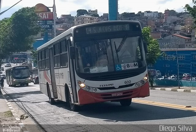 Viação Fervima 602 na cidade de Taboão da Serra, São Paulo, Brasil, por Diego da Silva Teixeira. ID da foto: 5715502.