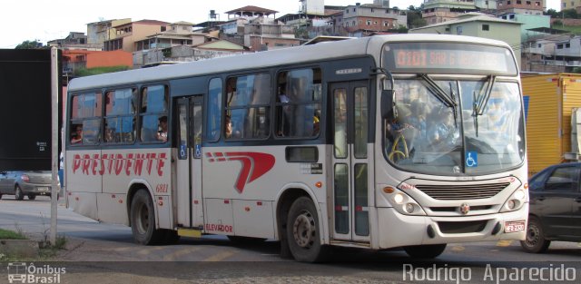 Viação Presidente 6811 na cidade de Conselheiro Lafaiete, Minas Gerais, Brasil, por Rodrigo  Aparecido. Número da foto: #5718958.