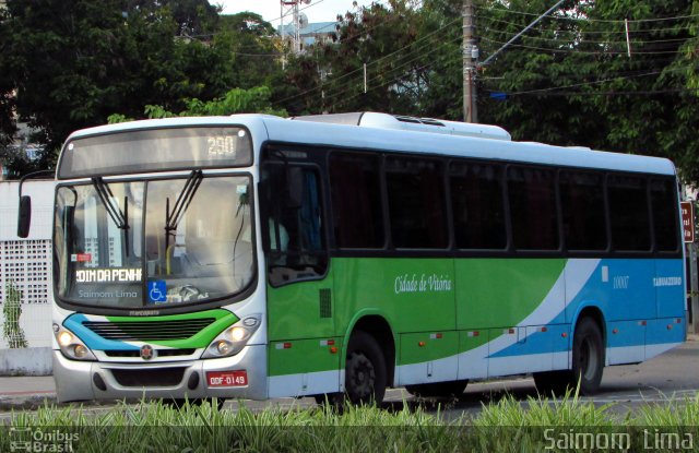 Viação Tabuazeiro 10007 na cidade de Vitória, Espírito Santo, Brasil, por Saimom  Lima. ID da foto: 5719263.