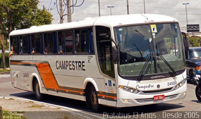 Viação Campestre 24500 na cidade de São Paulo, São Paulo, Brasil, por Cristiano Soares da Silva. ID da foto: 5718018.