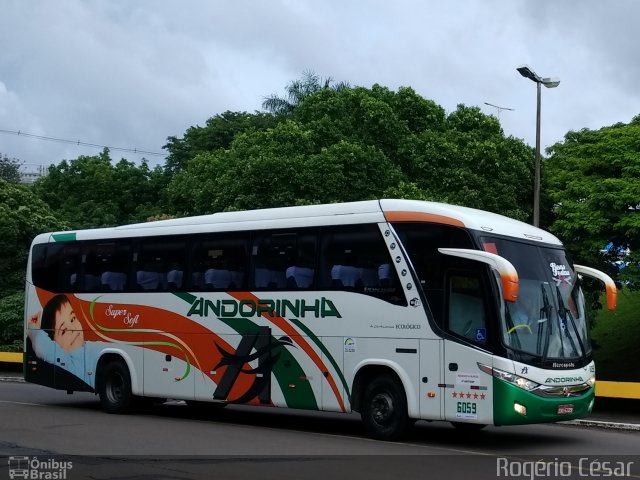 Empresa de Transportes Andorinha 6059 na cidade de Londrina, Paraná, Brasil, por Rogério César. ID da foto: 5719342.