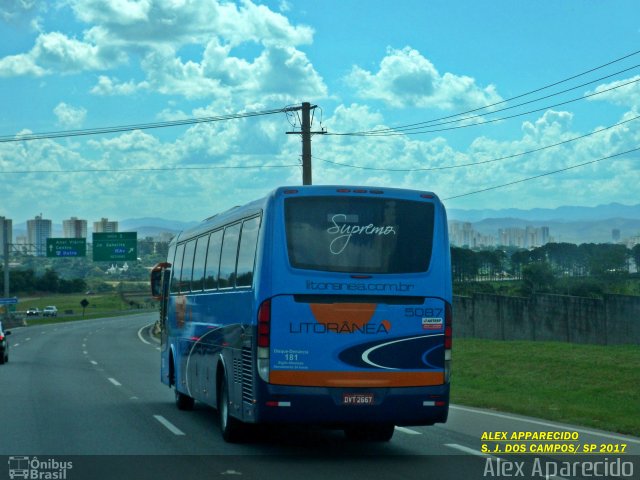 Litorânea Transportes Coletivos 5087 na cidade de São José dos Campos, São Paulo, Brasil, por Alex Aparecido. Número da foto: #5718066.