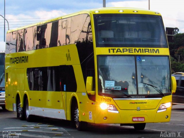 Viação Itapemirim 17609 na cidade de São Paulo, São Paulo, Brasil, por Adam Xavier Rodrigues Lima. Número da foto: #5718469.