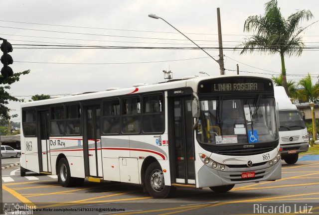 Del Rey Transportes 863 na cidade de Carapicuíba, São Paulo, Brasil, por Ricardo Luiz. ID da foto: 5719420.