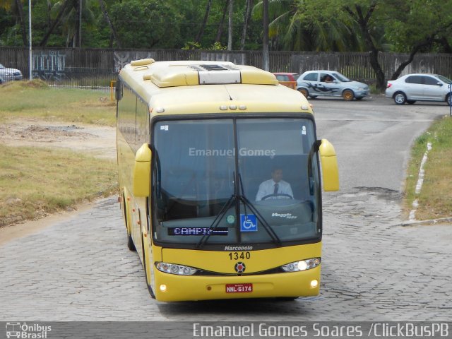 Viação Nordeste 1340 na cidade de João Pessoa, Paraíba, Brasil, por Emanuel Gomes Soares. Número da foto: #5717422.