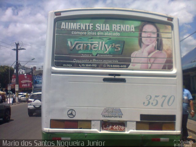 Avohai Transportes 3570 na cidade de Valença, Bahia, Brasil, por Mario dos Santos Nogueira Junior. Número da foto: #5717585.