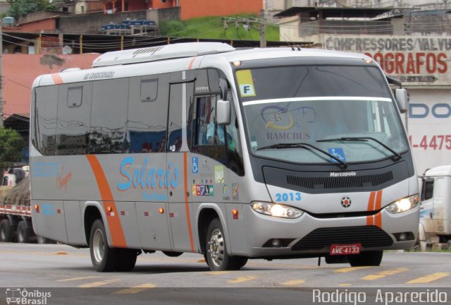 Solaris Turismo 2013 na cidade de Conselheiro Lafaiete, Minas Gerais, Brasil, por Rodrigo  Aparecido. Número da foto: #5718914.