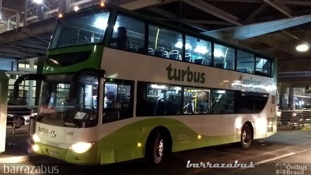 TurBus 2455 na cidade de Santiago, Santiago, Metropolitana de Santiago, Chile, por Rodrigo Barraza. ID da foto: 5717182.