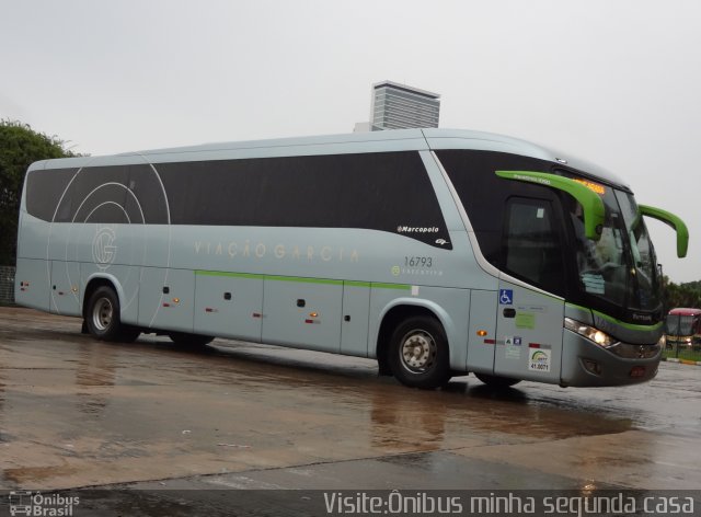 Viação Garcia 16793 na cidade de Curitiba, Paraná, Brasil, por Estevão Emilio Ronchi. ID da foto: 5718314.