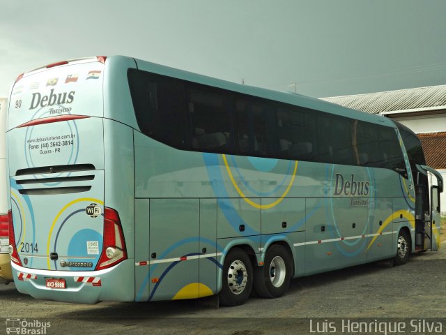 Debus Turismo 2014 na cidade de Cachoeira Paulista, São Paulo, Brasil, por Luis Henrique Silva. ID da foto: 5719690.