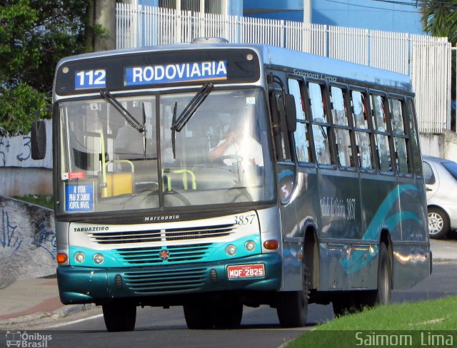 Viação Tabuazeiro 3857 na cidade de Vitória, Espírito Santo, Brasil, por Saimom  Lima. Número da foto: #5721025.
