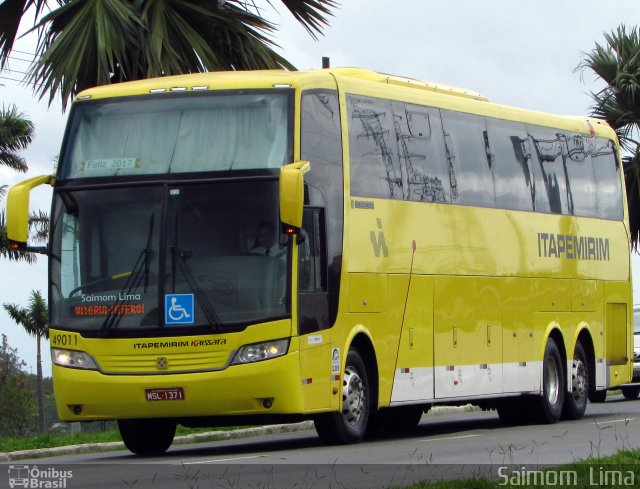 Viação Itapemirim 49011 na cidade de Vitória, Espírito Santo, Brasil, por Saimom  Lima. ID da foto: 5721121.