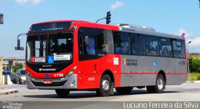 Pêssego Transportes 4 7199 na cidade de São Paulo, São Paulo, Brasil, por Luciano Ferreira da Silva. Número da foto: #5721250.