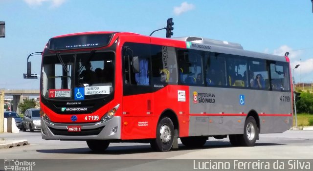 Pêssego Transportes 4 7199 na cidade de São Paulo, São Paulo, Brasil, por Luciano Ferreira da Silva. ID da foto: 5721250.