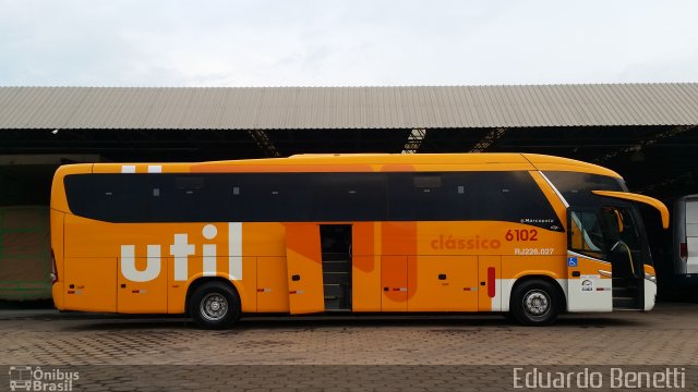UTIL - União Transporte Interestadual de Luxo 6102 na cidade de Cuiabá, Mato Grosso, Brasil, por Eduardo Benetti . Número da foto: #5724662.