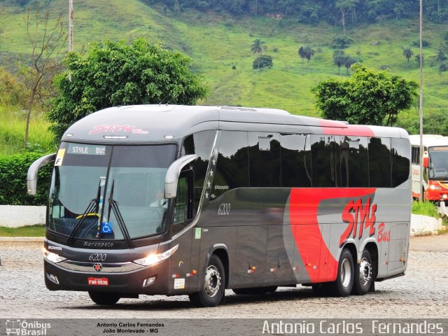 Style Bus 6200 na cidade de João Monlevade, Minas Gerais, Brasil, por Antonio Carlos Fernandes. ID da foto: 5725925.