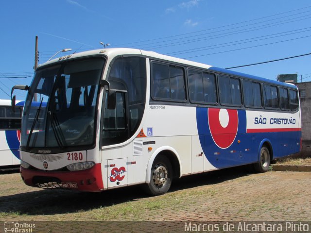 Viação São Cristóvão 2180 na cidade de Lavras, Minas Gerais, Brasil, por Marcos de Alcantara Pinto. Número da foto: #5724927.