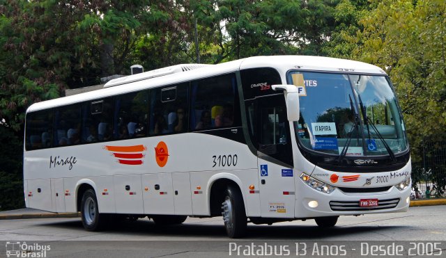 Viação Mirage 31000 na cidade de São Paulo, São Paulo, Brasil, por Cristiano Soares da Silva. Número da foto: #5726254.