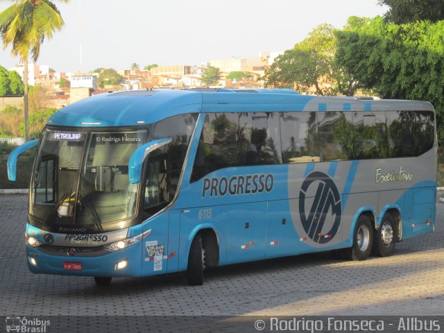 Auto Viação Progresso 6115 na cidade de Maceió, Alagoas, Brasil, por Rodrigo Fonseca. ID da foto: 5726211.